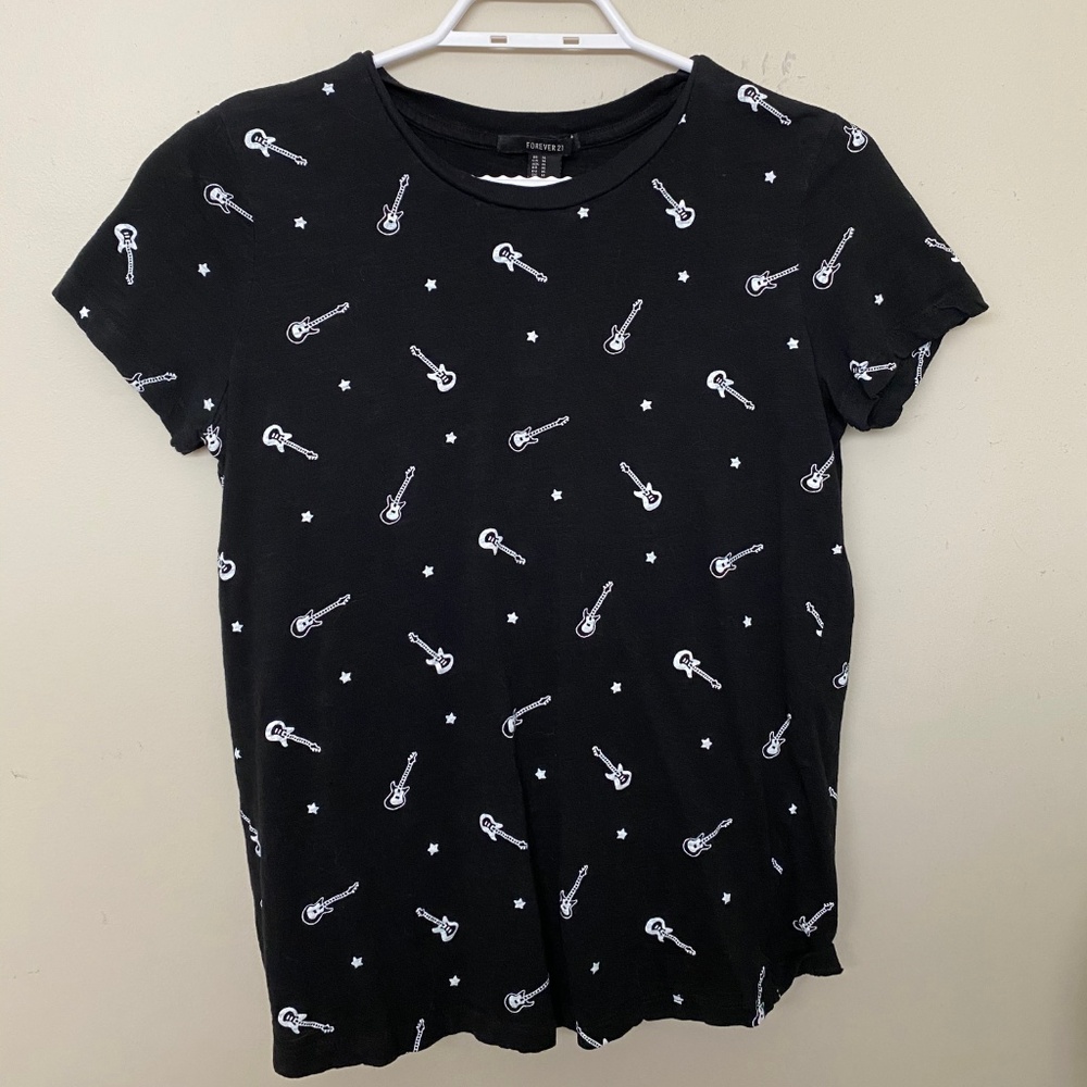 Guitar Print Tee